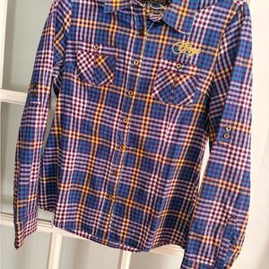 Colorful Plaid Coogi Button-Up Shirt